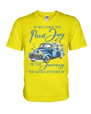 I Will Choose To Find Joy V-Neck T-Shirt tile