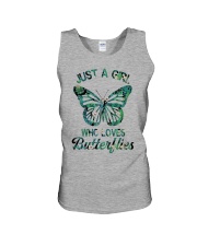 A Girl Loves Butterflies Unisex Tank thumbnail