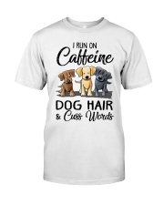 Dog Hair And Cuss Words Classic T-Shirt front