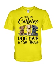 Dog Hair And Cuss Words V-Neck T-Shirt thumbnail