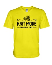 Knitting More V-Neck T-Shirt thumbnail