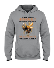 Bee Stop Expecting Normal From Me Hooded Sweatshirt tile