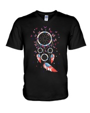 Butterfly Dreamcatcher Us V-Neck T-Shirt thumbnail