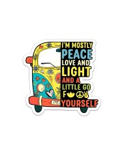 I'm Mostly Peace Sticker - Single (Horizontal) front
