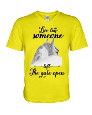 Live Like Someone V-Neck T-Shirt thumbnail