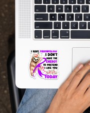 Fibromyalgia I Don't Have The Energy Sticker - Single (Horizontal) aos-sticker-single-horizontal-lifestyle-front-11
