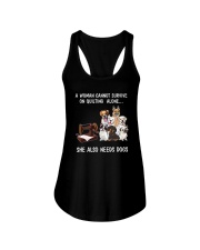 She Also Needs Dogs Ladies Flowy Tank thumbnail