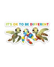 Autism It's Ok To Be Different Sticker - Single (Horizontal) front