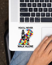 Autism Mom You Never Walk Alone Sticker - Single (Vertical) aos-sticker-single-vertical-lifestyle-front-11