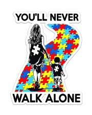 Autism Mom You Never Walk Alone Sticker - Single (Vertical) front