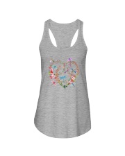 Flower And Dragonflies Ladies Flowy Tank thumbnail