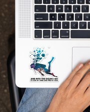 Scuba Diving Into The Ocean I Go Sticker - Single (Vertical) aos-sticker-single-vertical-lifestyle-front-11