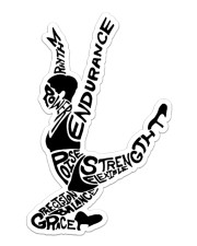 Ballet Sticker - Single (Vertical) front