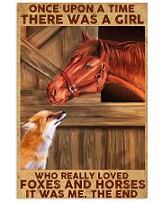 A Girl Loved Horses And Foxes 11x17 Poster front