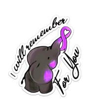 Alzheimer I Will Remember For You Sticker - Single (Vertical) front