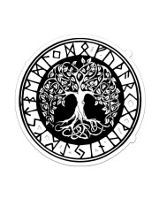Viking Tree Of Life Sticker - Single (Vertical) front