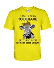 For Cow Lovers V-Neck T-Shirt thumbnail