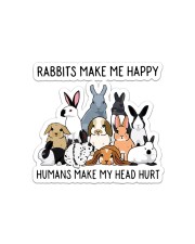 Rabbit Make Me Happy Sticker - Single (Horizontal) front