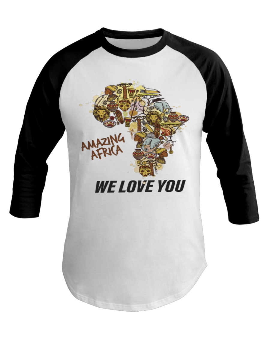 Amazing Africa We Love You Baseball Tee