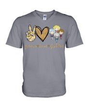 Peace Love GG V-Neck T-Shirt thumbnail