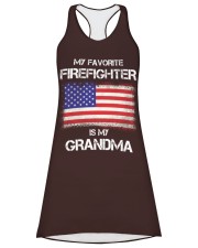 My Favorite Firefighter Is My Grandma Women's Racerback Tank Dress tile