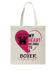 My Heart Belongs to a BOXER Tote Bag thumbnail