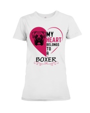 My Heart Belongs to a BOXER Premium Fit Ladies Tee thumbnail