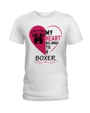 My Heart Belongs to a BOXER Ladies T-Shirt thumbnail