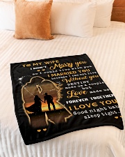 BLANKET - TO MY WIFE Small Fleece Blanket - 30" x 40" aos-coral-fleece-blanket-30x40-lifestyle-front-01