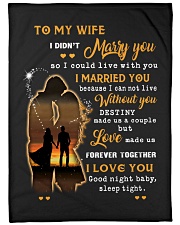 TO MY WIFE Large Fleece Blanket - 60" x 80" front