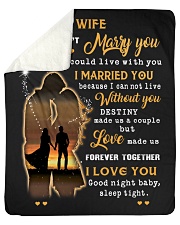 TO MY WIFE Sherpa Fleece Blanket - 50" x 60" thumbnail