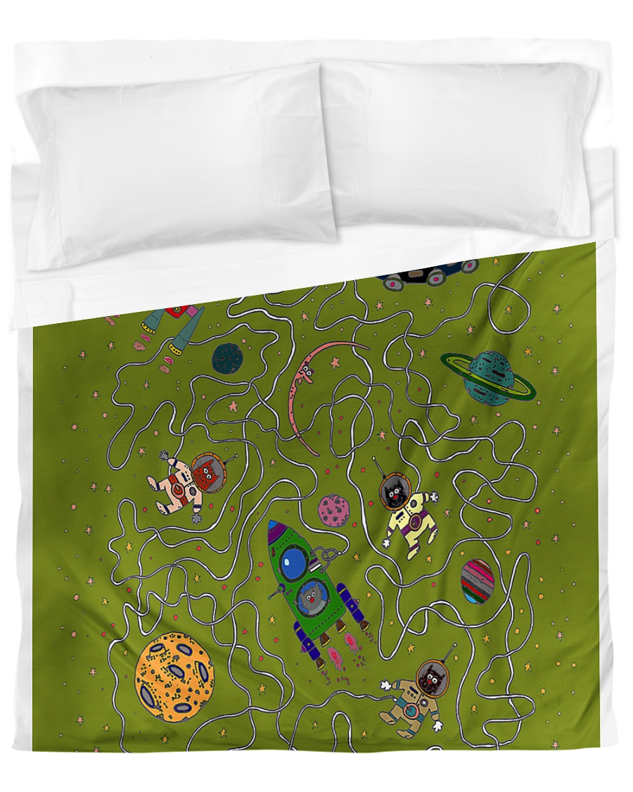 Children's Space Duvet Cover - Queen