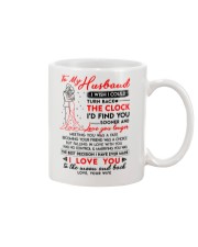 Family Husband Clock Marrying Moon Mug front