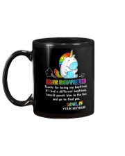 Unicorn LGBT Dear Boyfriend Mug Mug back