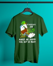 Patrick's day Unicorn make me happy shirt Classic T-Shirt lifestyle-mens-crewneck-front-3