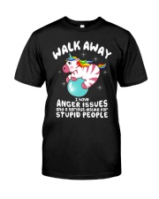 Unicorn Anger Issues T-shirt Classic T-Shirt front