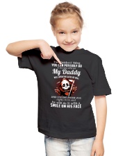 My Daddy Open Gates of Hell Youth T-Shirt lifestyle-youth-tshirt-front-2