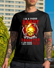 Firefighter Proud Daddy T-shirt Classic T-Shirt lifestyle-mens-crewneck-front-8