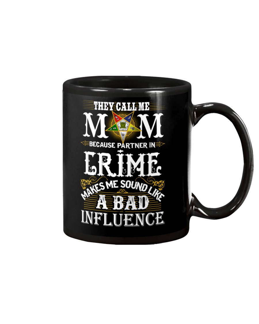 Freemason OES Mom Partner In Crime Mug