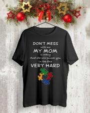 Autism My Mom Will Punch You In The Face Classic T-Shirt lifestyle-holiday-crewneck-front-2