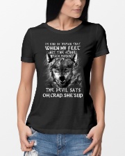 Oh crap She's up Wolf Ladies T-Shirt lifestyle-women-crewneck-front-10