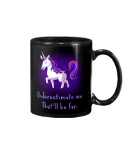 Unicorn Underestimate Me Will Be Fun Mug thumbnail
