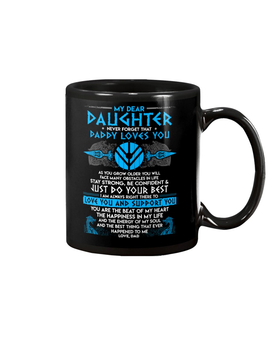 Viking Dad Daughter Stay Strong Mug