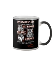 Wofl Mom to Son Always Remember Color Changing Mug tile