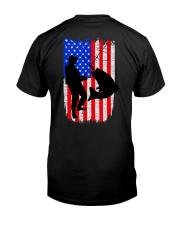 Fishing American flag Classic T-Shirt thumbnail
