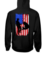 Fishing American flag Hooded Sweatshirt back