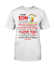 Family Son Mom Breathing Support Moon Classic T-Shirt thumbnail