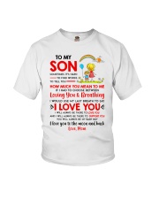 Family Son Mom Breathing Support Moon Youth T-Shirt thumbnail