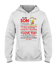 Family Son Mom Breathing Support Moon Hooded Sweatshirt thumbnail