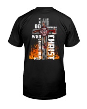 Firefighter Do All Things Through Christ Shirt Classic T-Shirt back